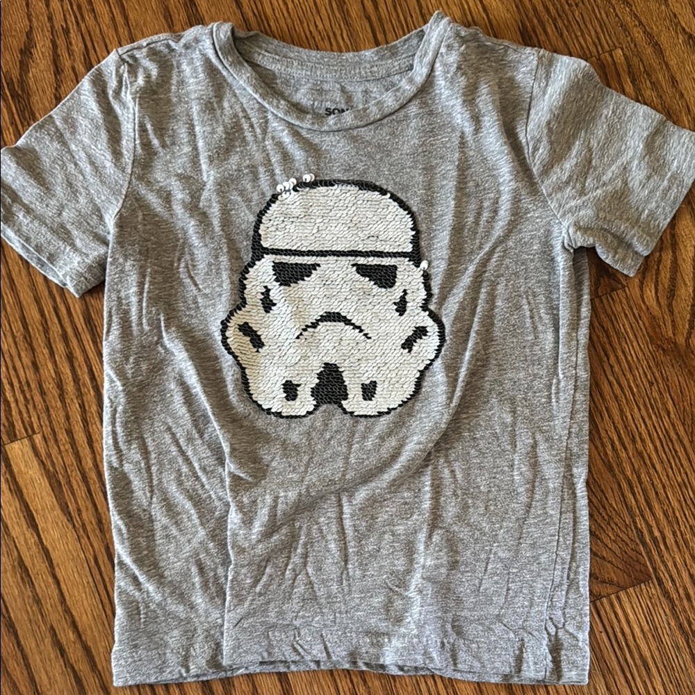 Sonoma Gray Short Sleeve Tee with Stormtrooper Design